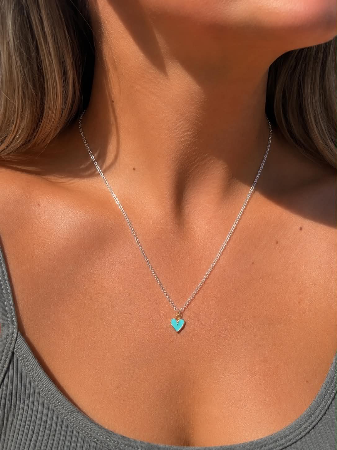 Handmade Necklace | Turquoise Heart