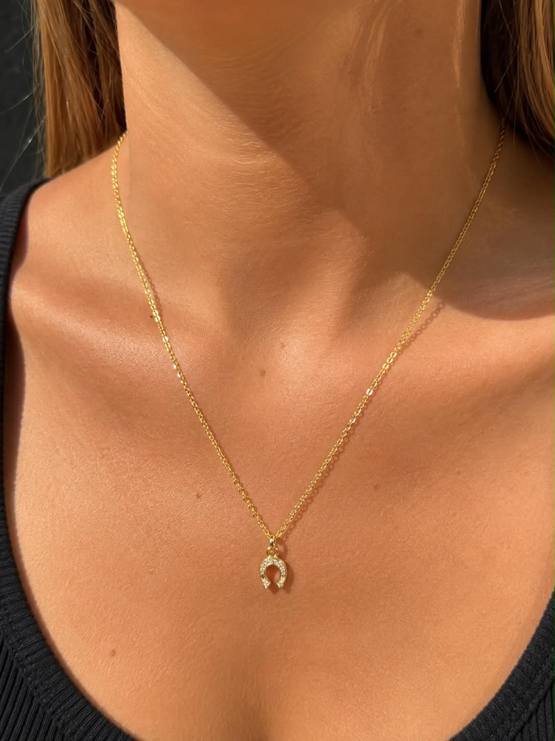 Handmade Necklace | Gold Horseshoe