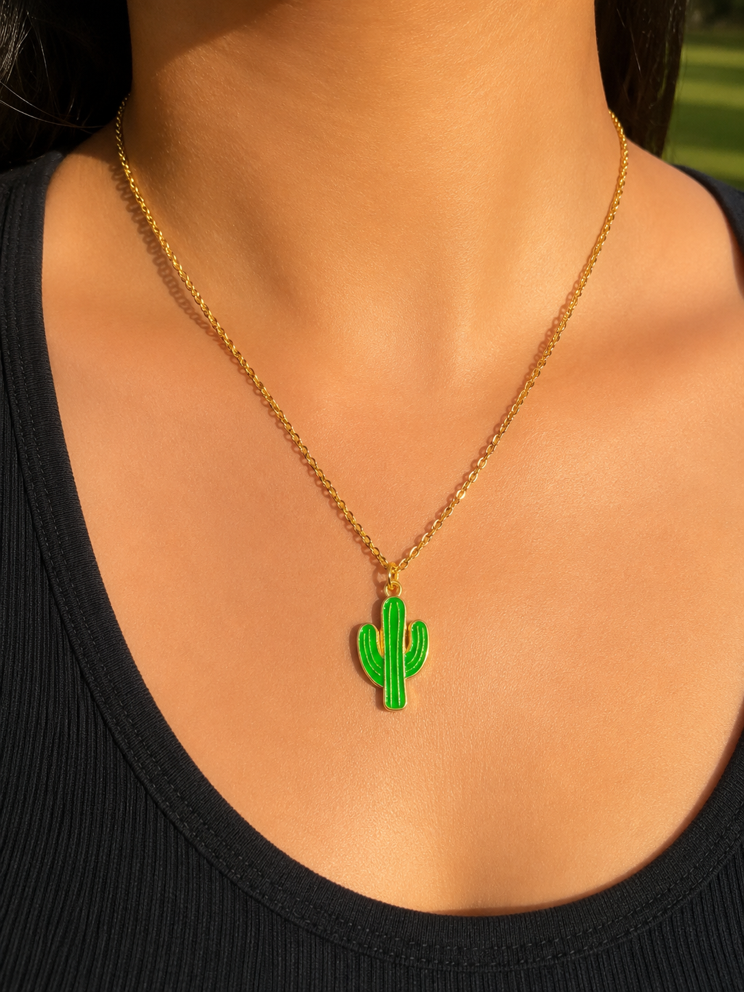 Handmade Necklace | Desert Bloom Cactus