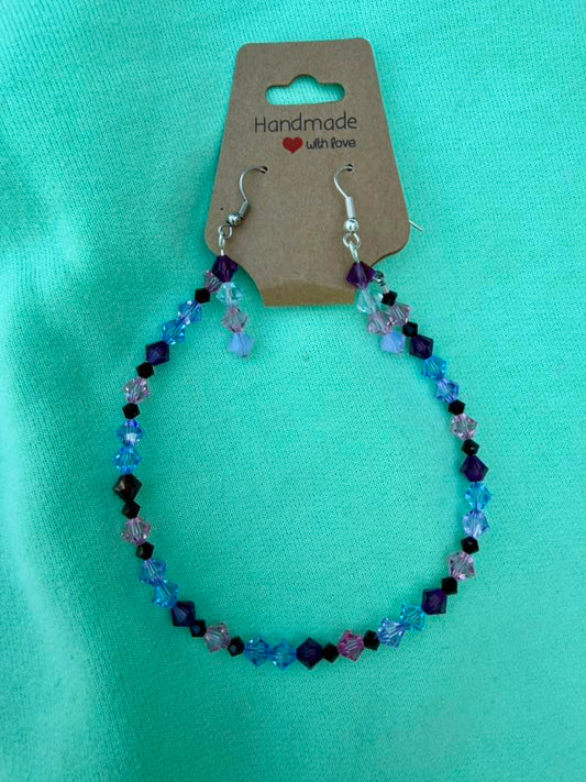 Swarovski Crystal Bracelet & Earring Set
